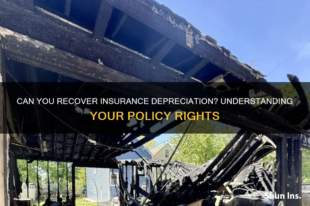 is insurance depreciation recoverable