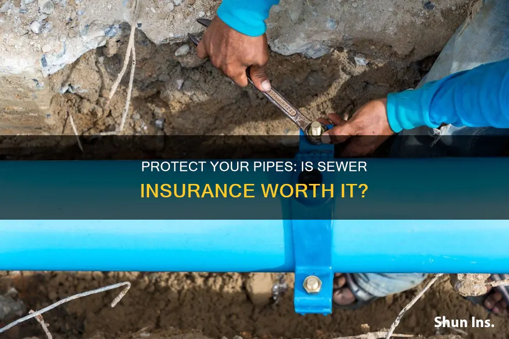 is insurance for sewer pipes worth