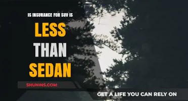 SUV vs Sedan Insurance: Which Costs Less to Insure?