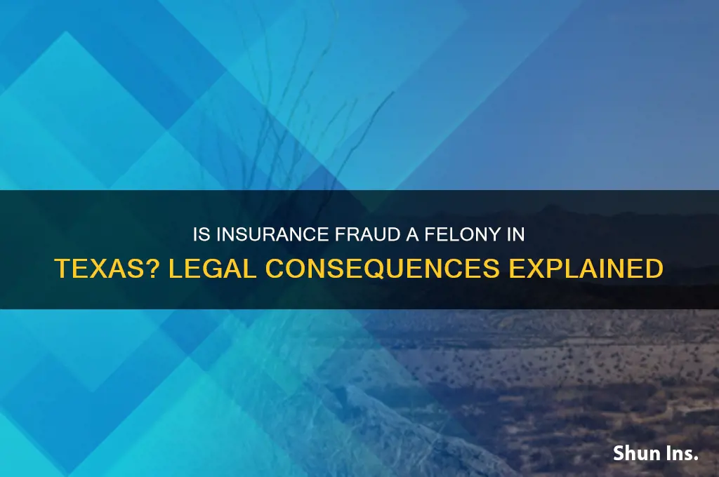 is insurance fraud a felony in texas