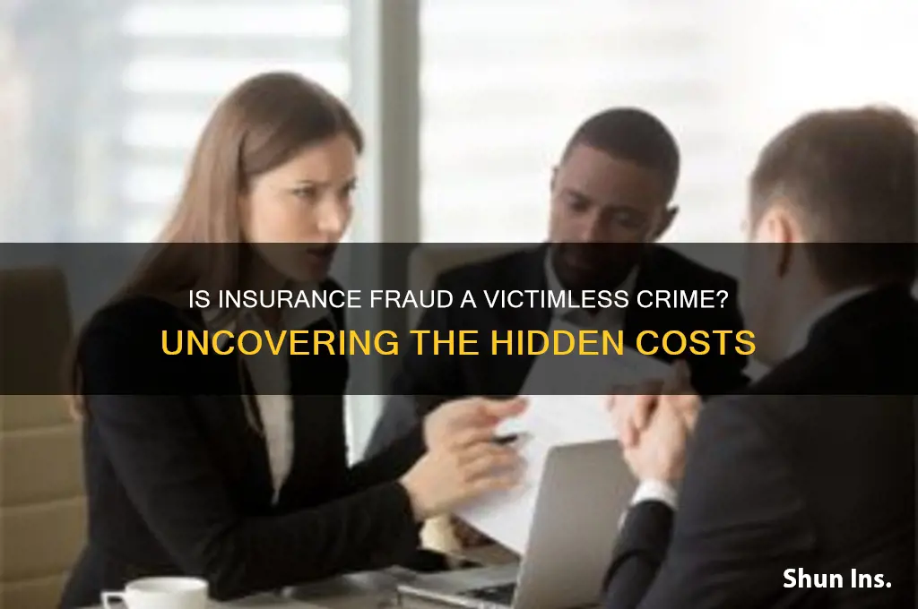 is insurance fraud a victimless crime