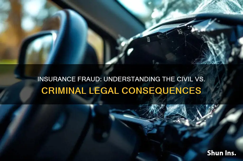 is insurance fraud civil or criminal