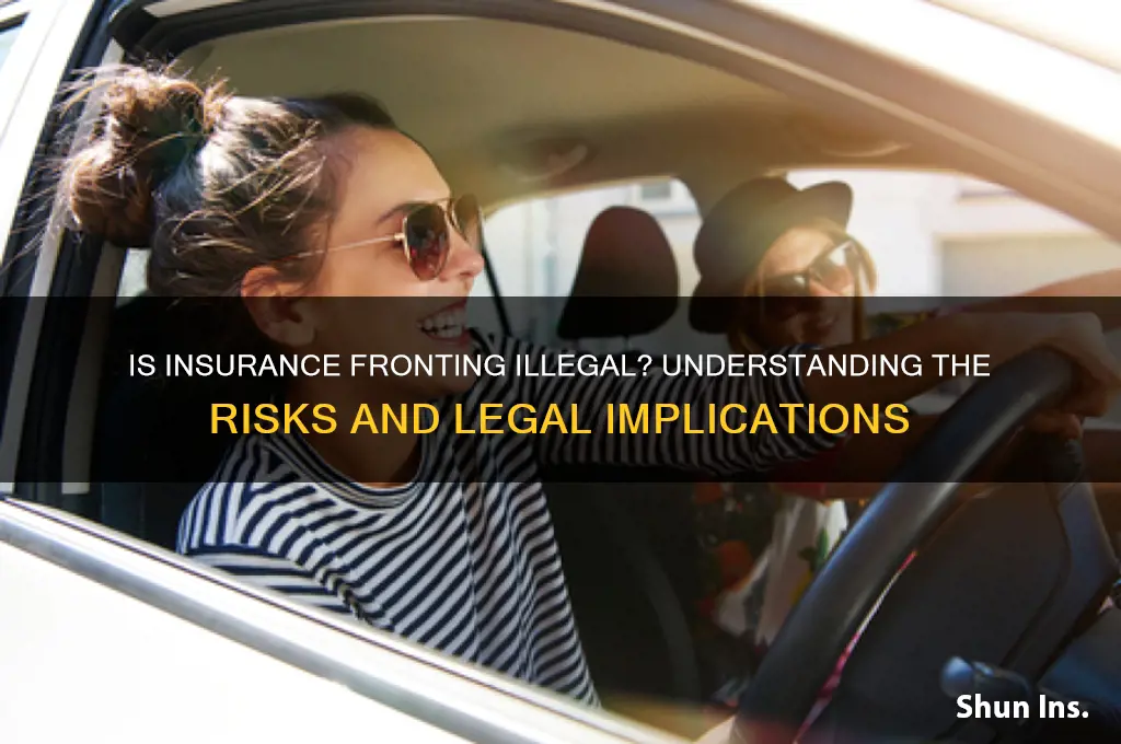 is insurance fronting illegal