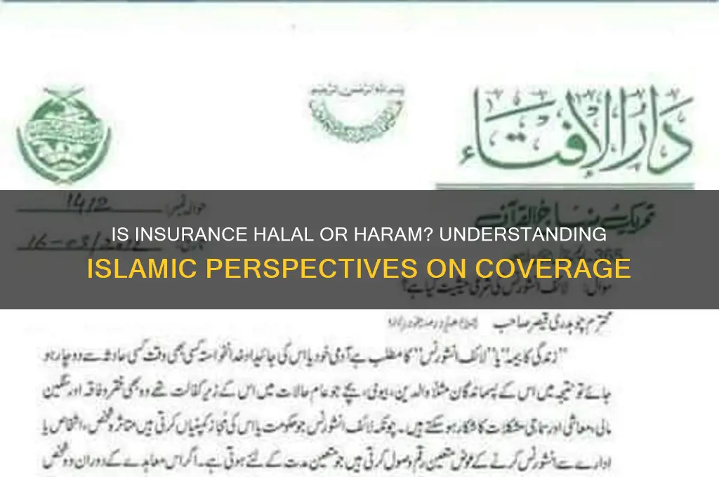 is insurance halal or haram
