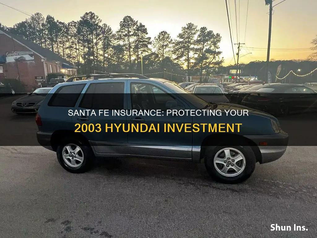 is insurance high on 2003 hyundai santa fe