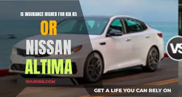 Kia K5 vs. Nissan Altima: Which Car Insurance is More Expensive?