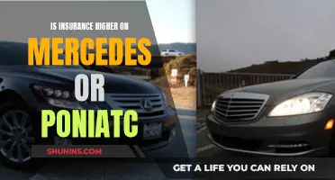 Comparing Insurance Rates: Mercedes vs. Pontiac - Which is Cheaper?