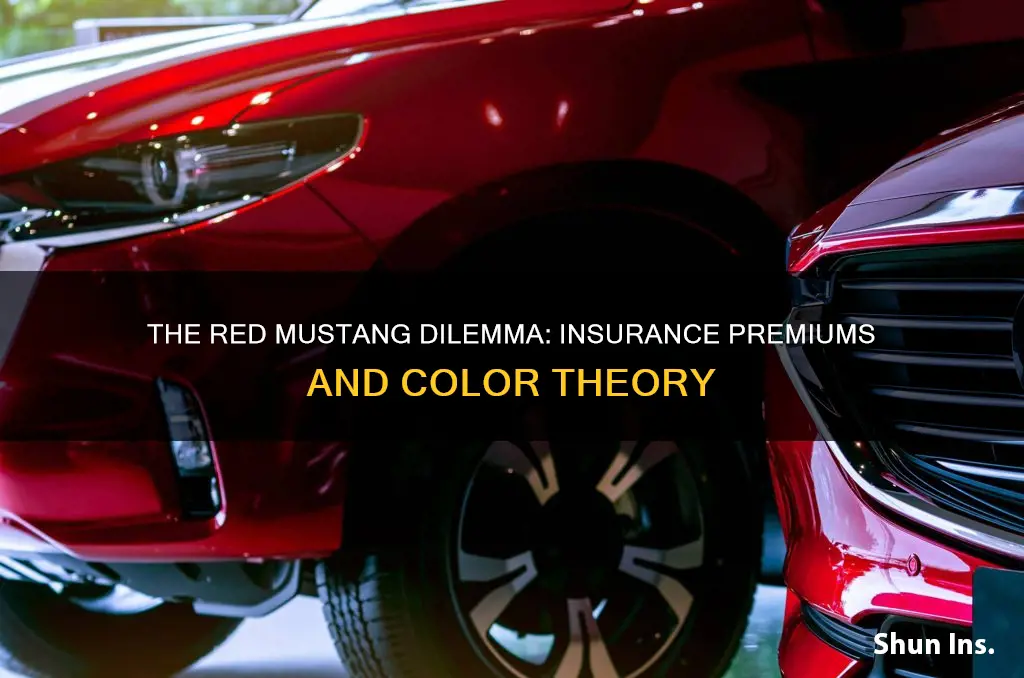 is insurance higher on red mustang