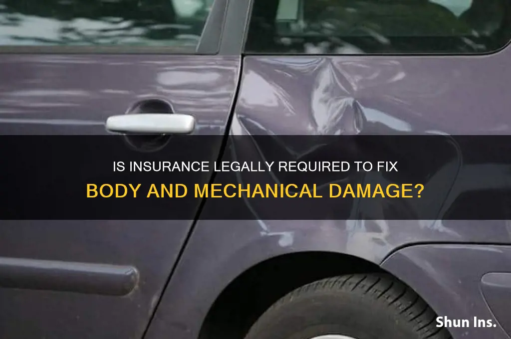 is insurance legally obligated to repair body and mechanical damage