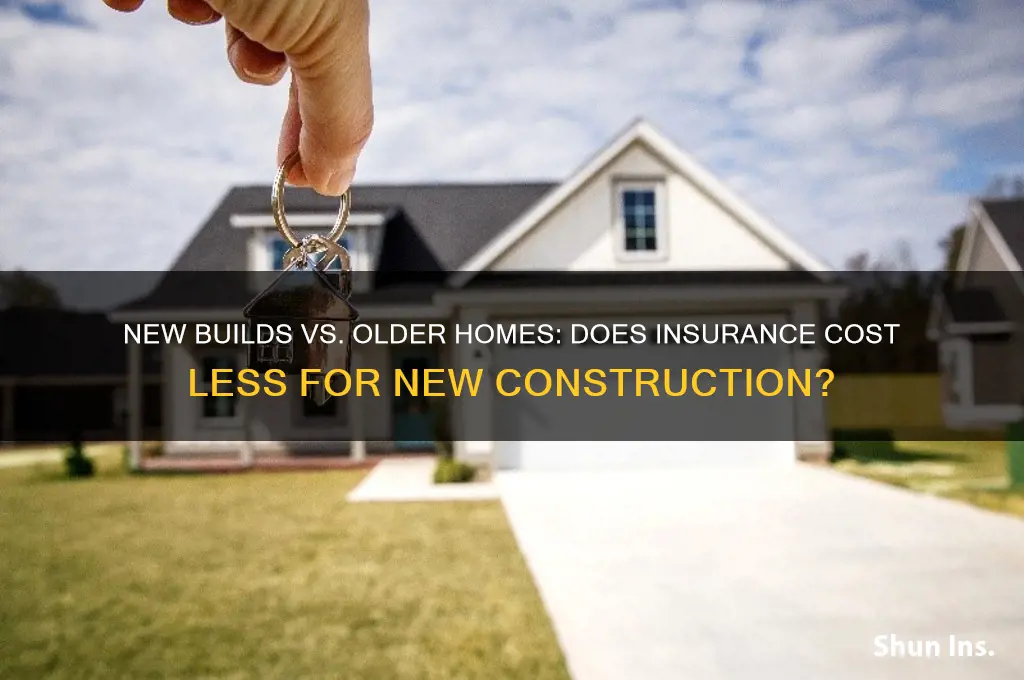 is insurance less on new build