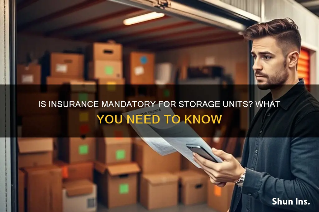 is insurance mandatory for storage units
