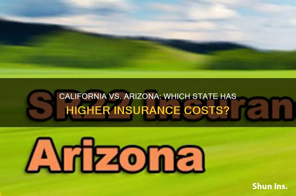 is insurance more inspensive in colifornia or arizona