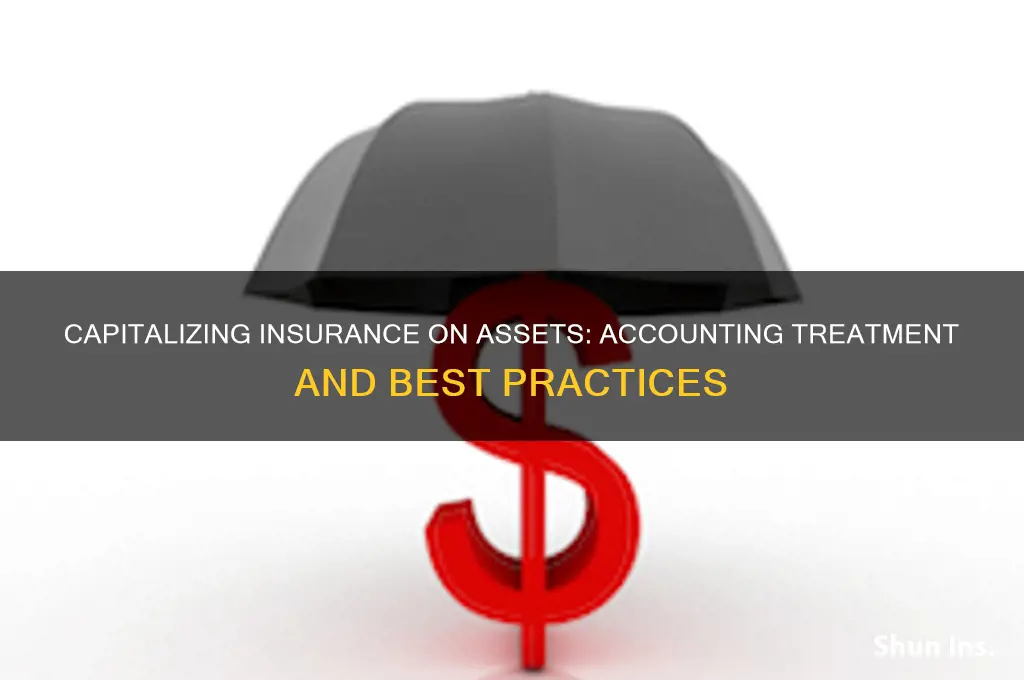 is insurance on an asset capitalized