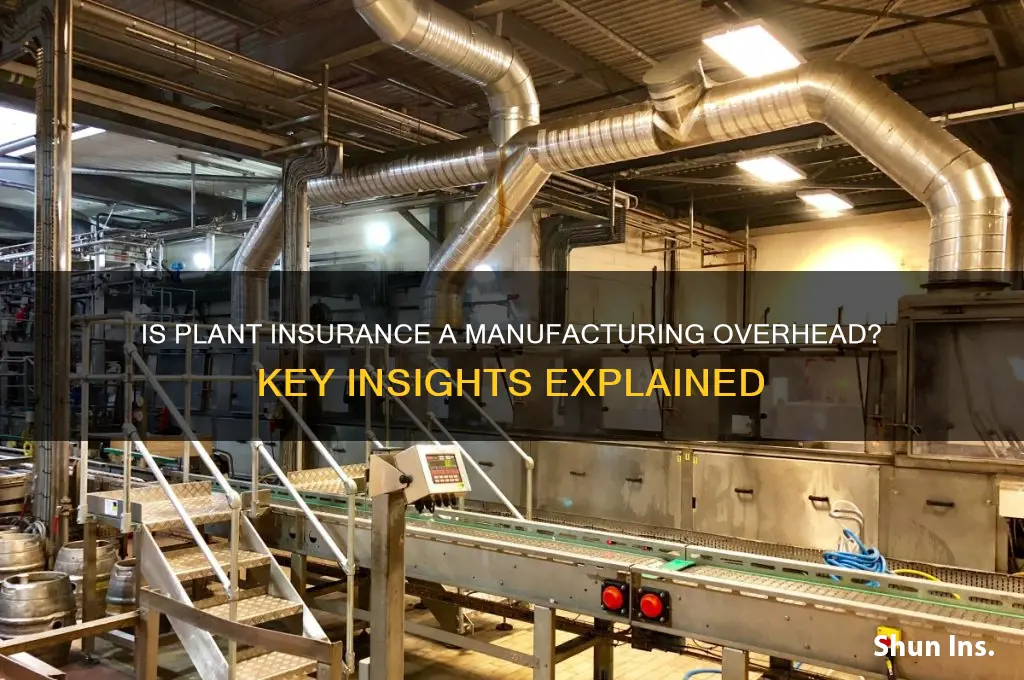 is insurance on plant a manufacturing overhead