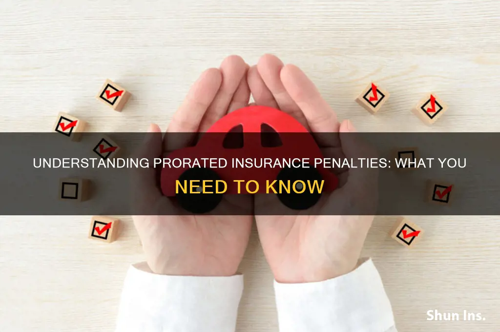 is insurance penalty prorated
