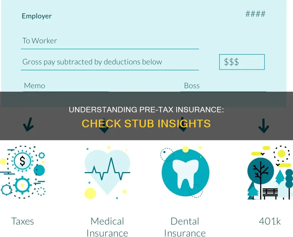 is insurance pretax on check stub