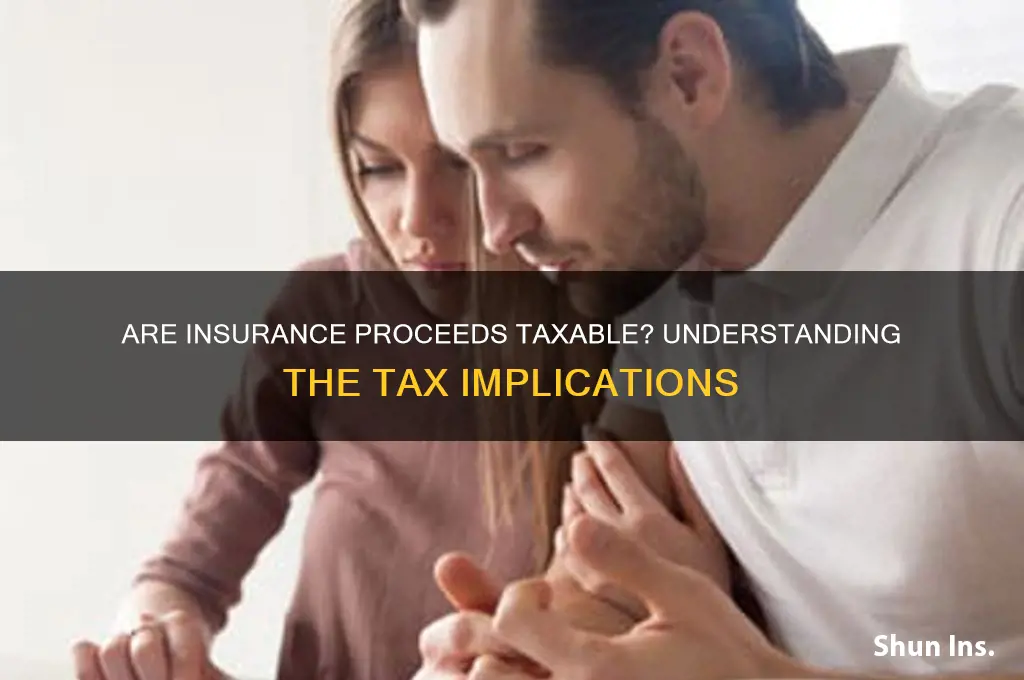 is insurance proceed taxable