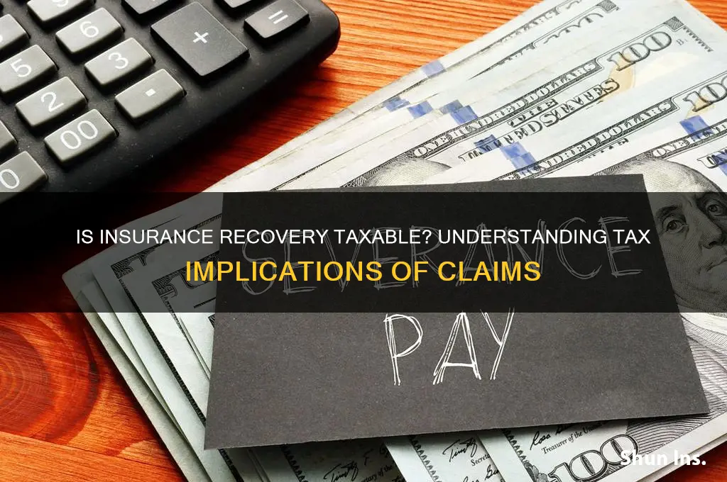is insurance recovery taxable