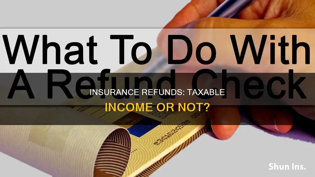 is insurance refunds considered income