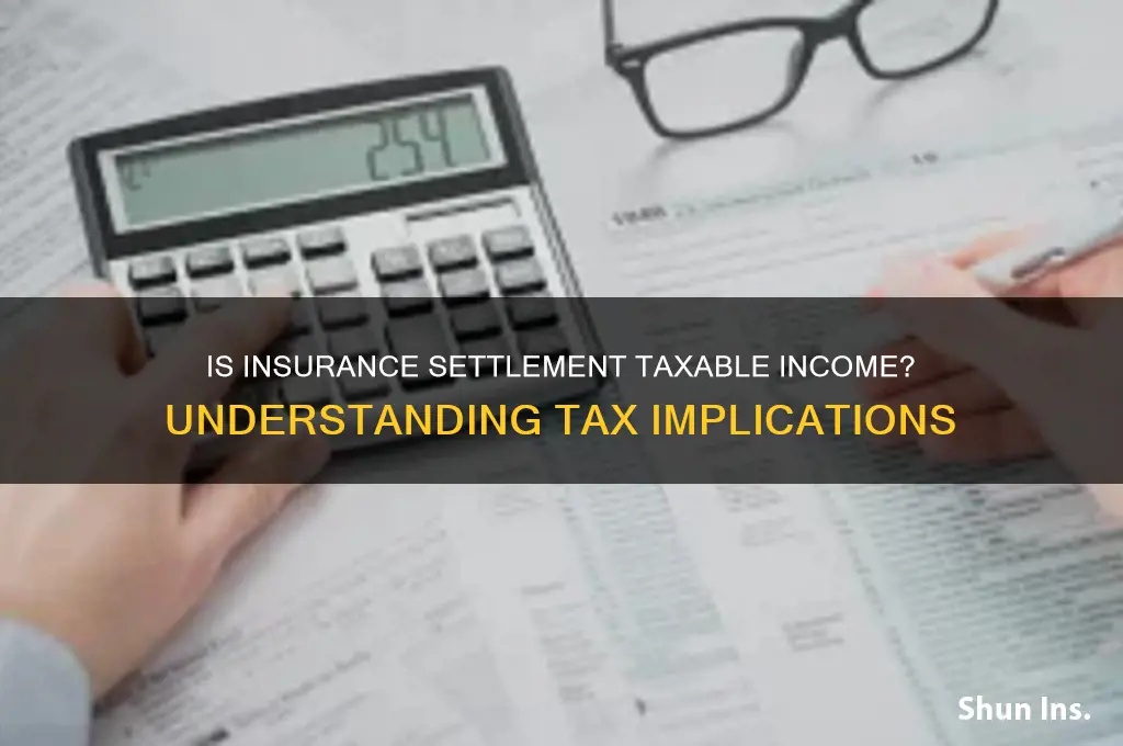 is insurance settlement taxable income