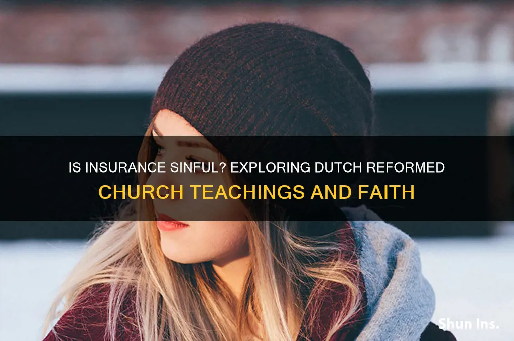 is insurance sinful dutch reformed church beliefs