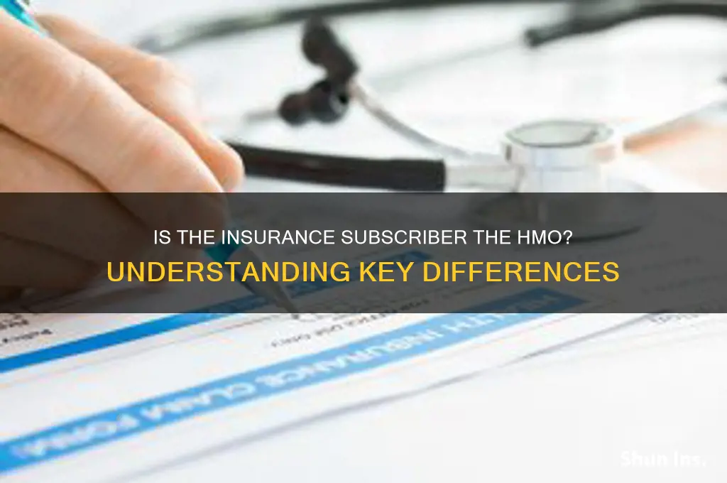 is insurance subscriber the hmo