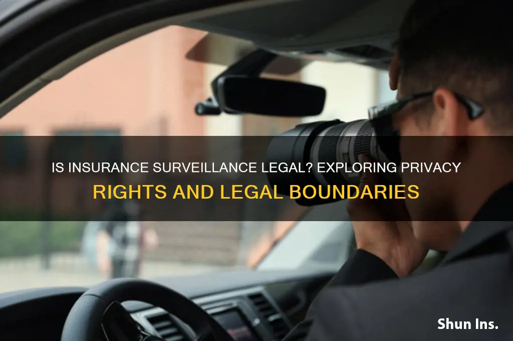 is insurance surveillance legal