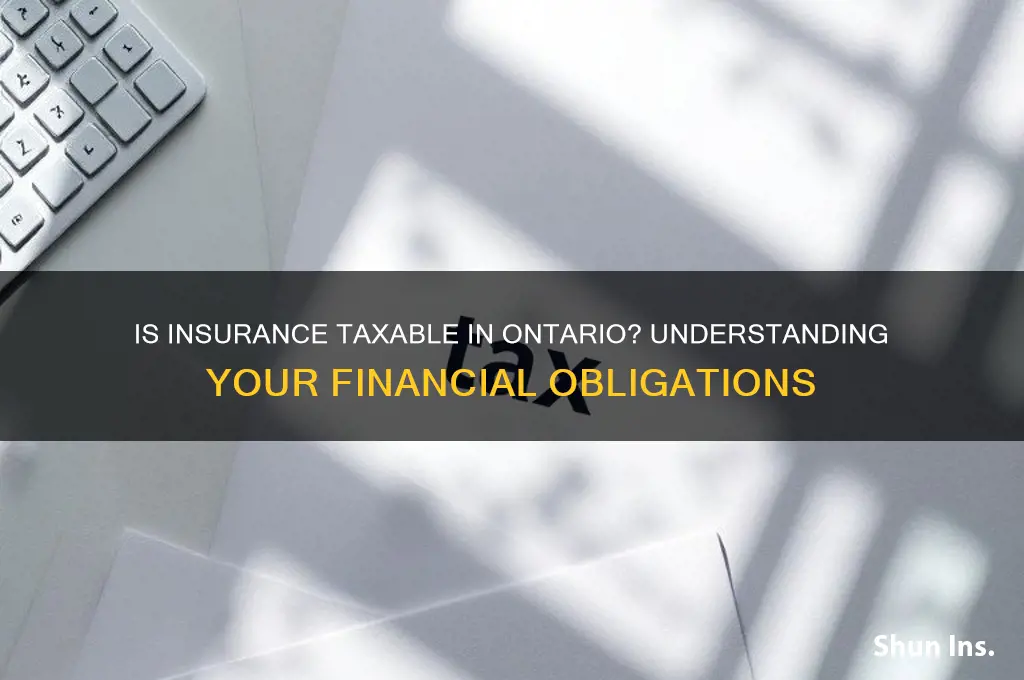 is insurance taxable in ontario