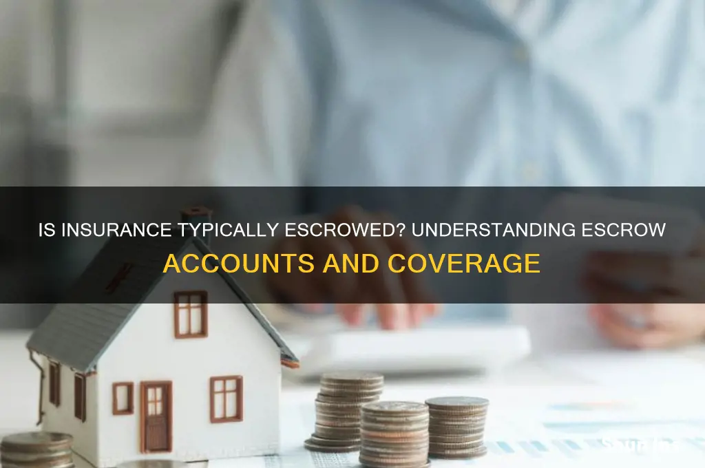 is insurance usually escrowed