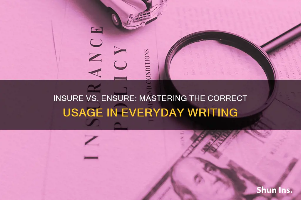 is insure or ensure correct
