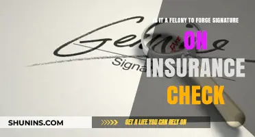 Forging Insurance Check Signatures: Felony or Not?