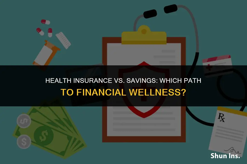 is it better to have health insurance or save money