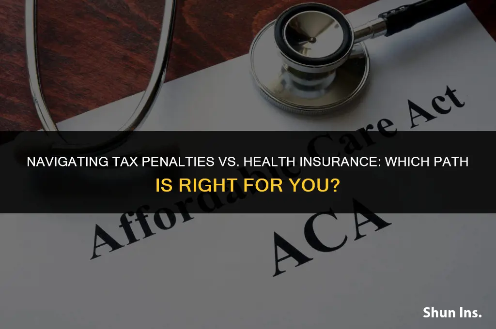 is it better to receive tax penalty health insurance