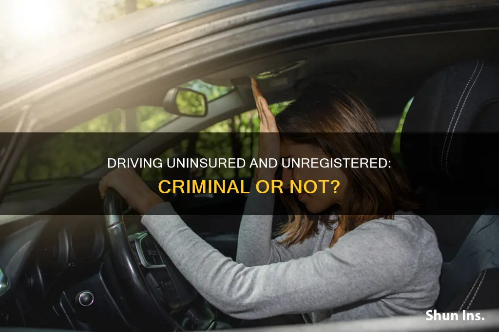is it criminal to drive with out insurance or registration