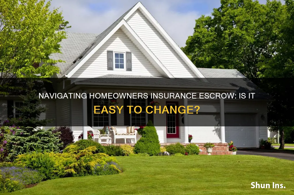 is it difficult to change homeowners insurance escrow