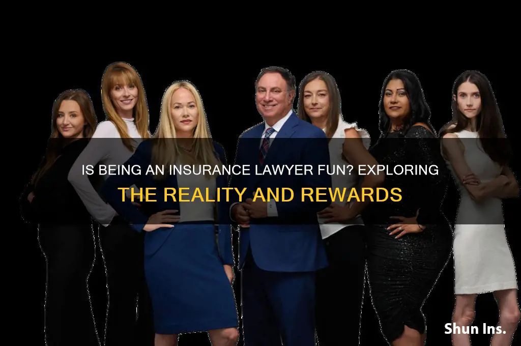 is it fun being a insurance lawyer