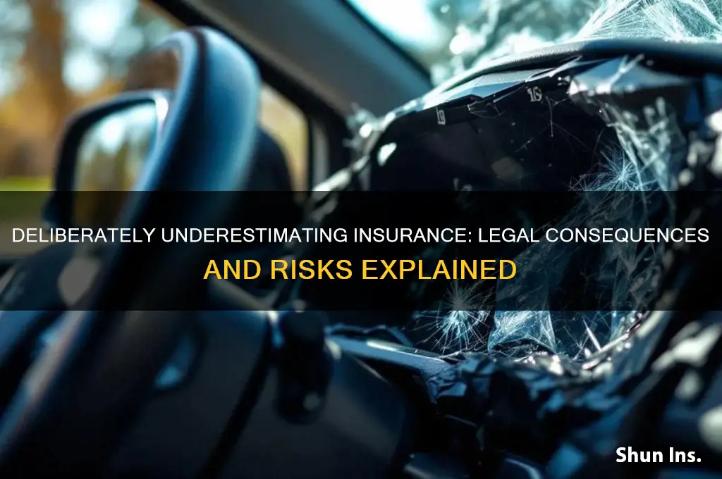is it illegal deliberately underestimating insurance