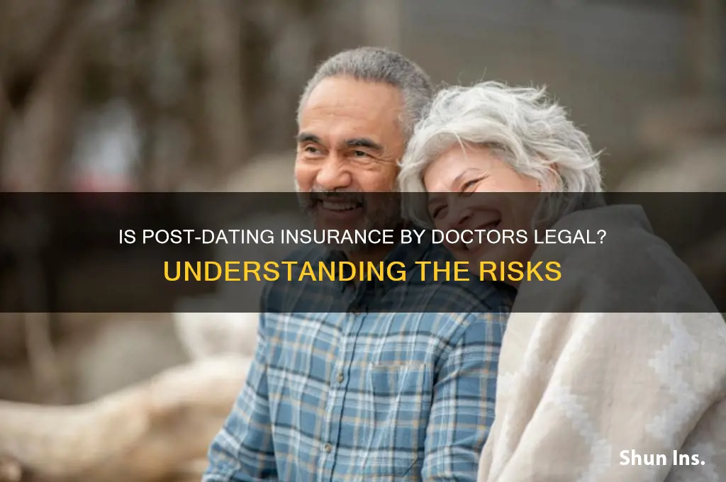 is it illegal for doctor to post date insurance