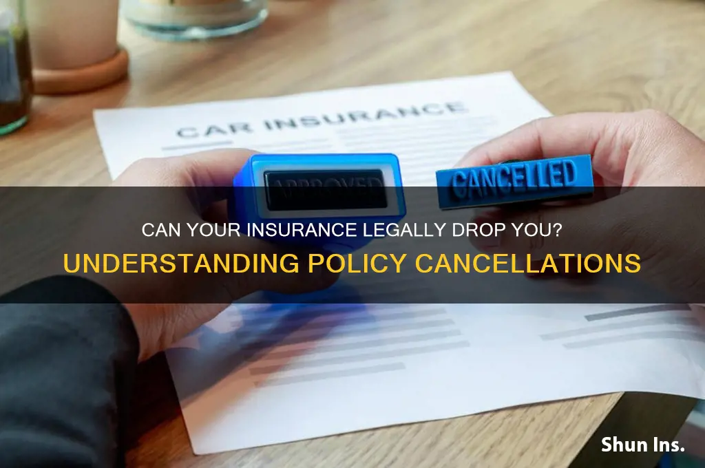 is it illegal for your insurance to drop you