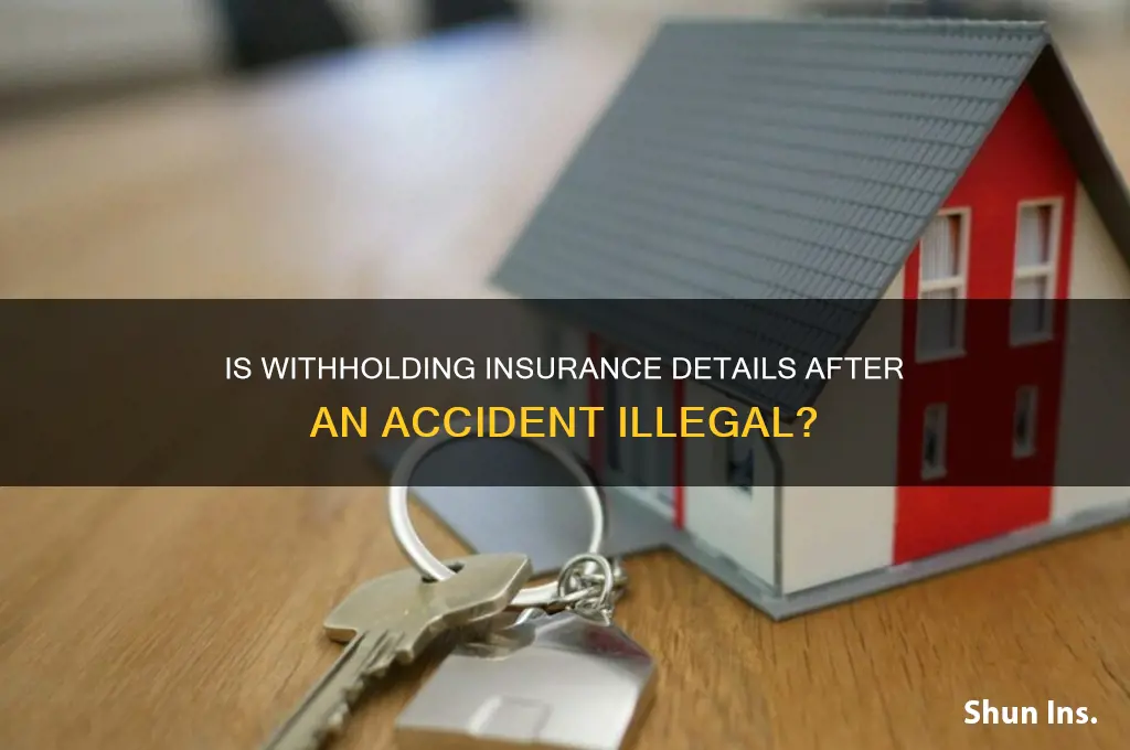 is it illegal not to give insurance details