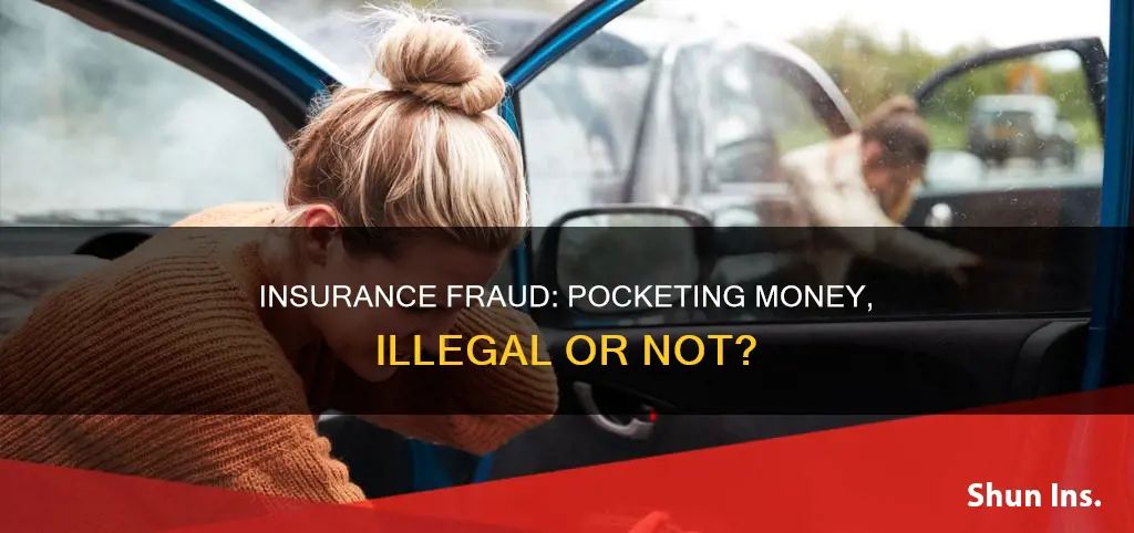 is it illegal to pocket insurance money
