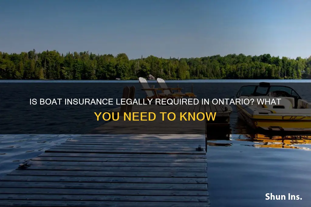 is it law to have boat insurance in ontario