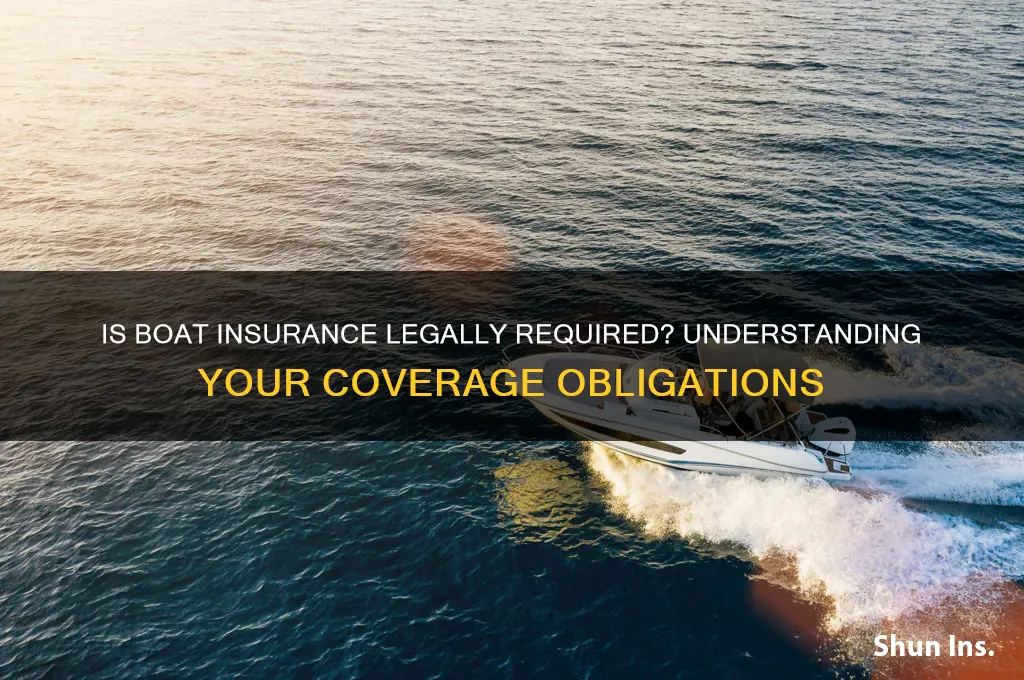 is it law to have boat insurance