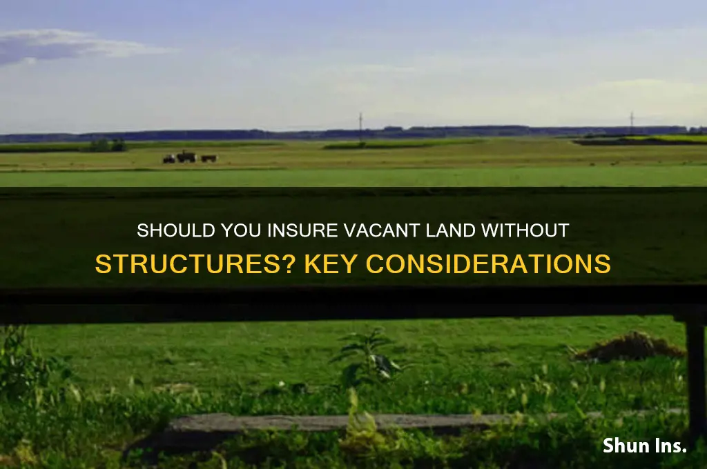 is it necessary to insure land with no building