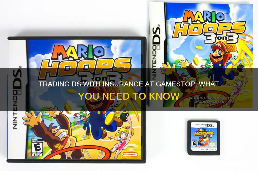 is it possible to trade ds with insurance at gamestop