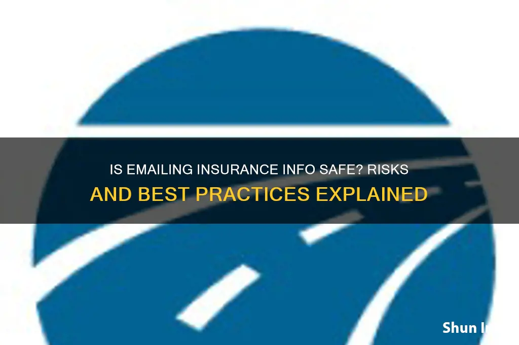 is it safe to send insurance information by email