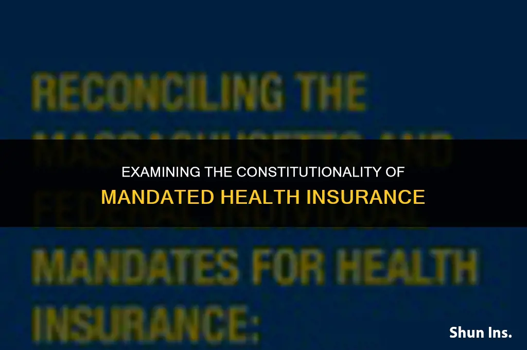 is it unconstitutional to force health insurance