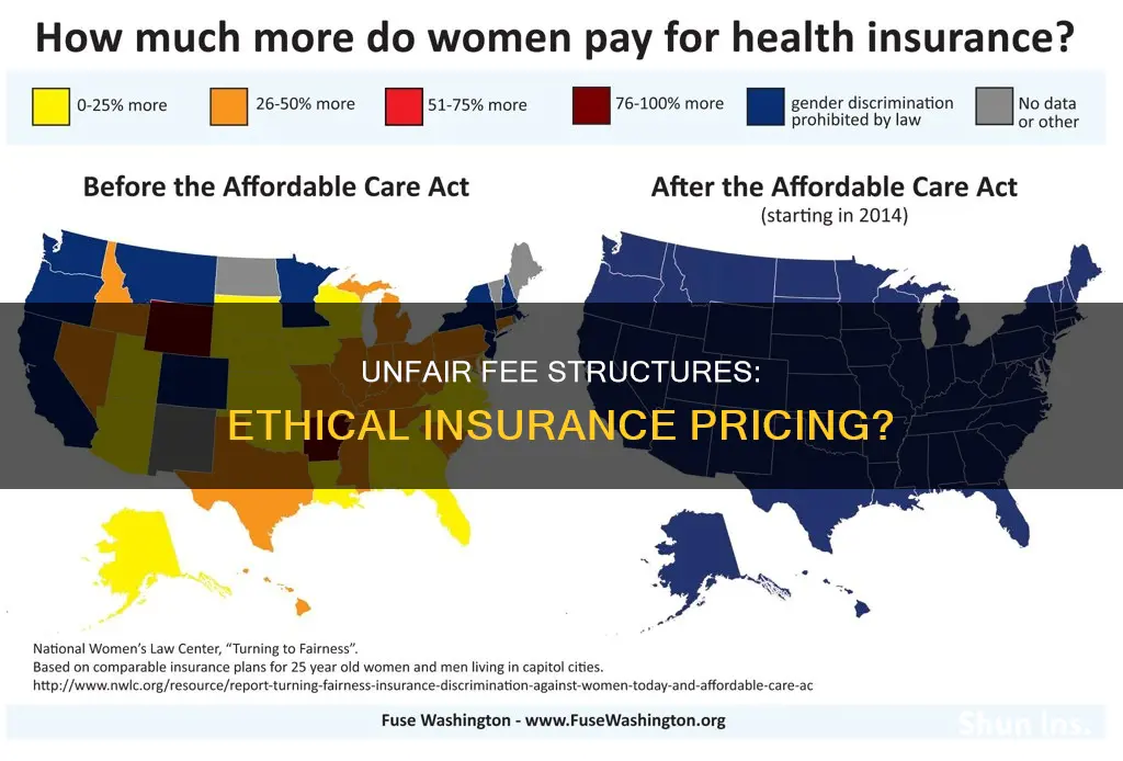 is it unethical to insurance to charge clients different fees
