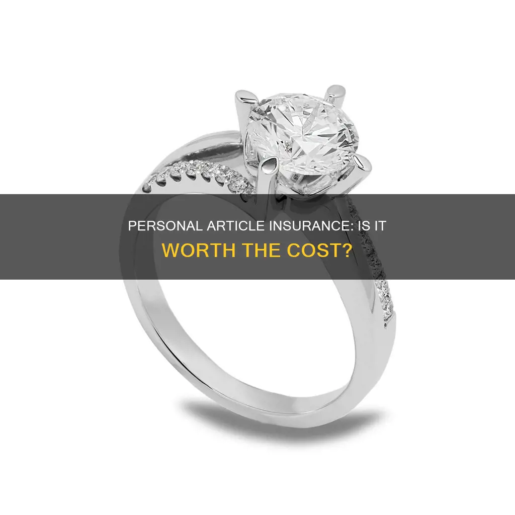 is it worth keeping personal article insurance