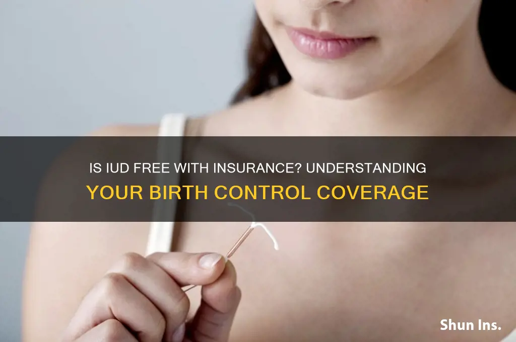 is iud free with insurance
